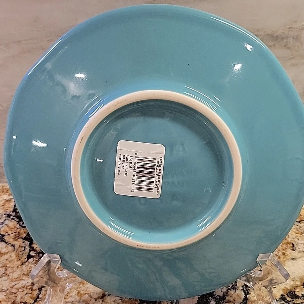Fiestaware Turquoise Pumpkin Dinner Plate